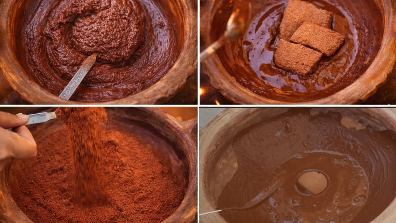  red clay water mixing and making paste relaxing ASMR  || RED DIRT mixing water earthy aroma