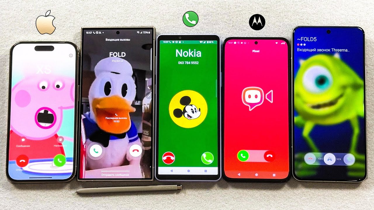 iPhone Vs JusTalk Vs Threema Vs FacetoCall Vs S24 Ultra Vs Moto Vs Xiaomi 14U Vs Sony Incoming Call