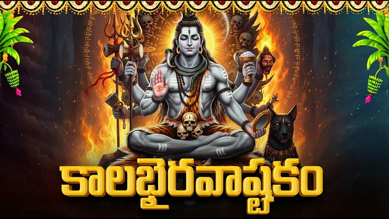 కాలభైరవ అష్టకం వింటే భయాలు తొలిగి అదృష్టం మొదలవుతుంది | Kalabhairava Ashtakam | Telugu Bhakti Songs