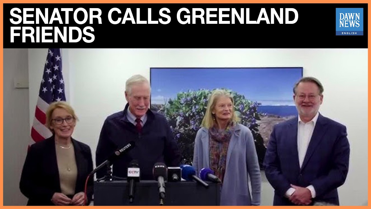 US Senator Says “People of Greenland Are Our Friends” During Nuuk Visit | Dawn News English