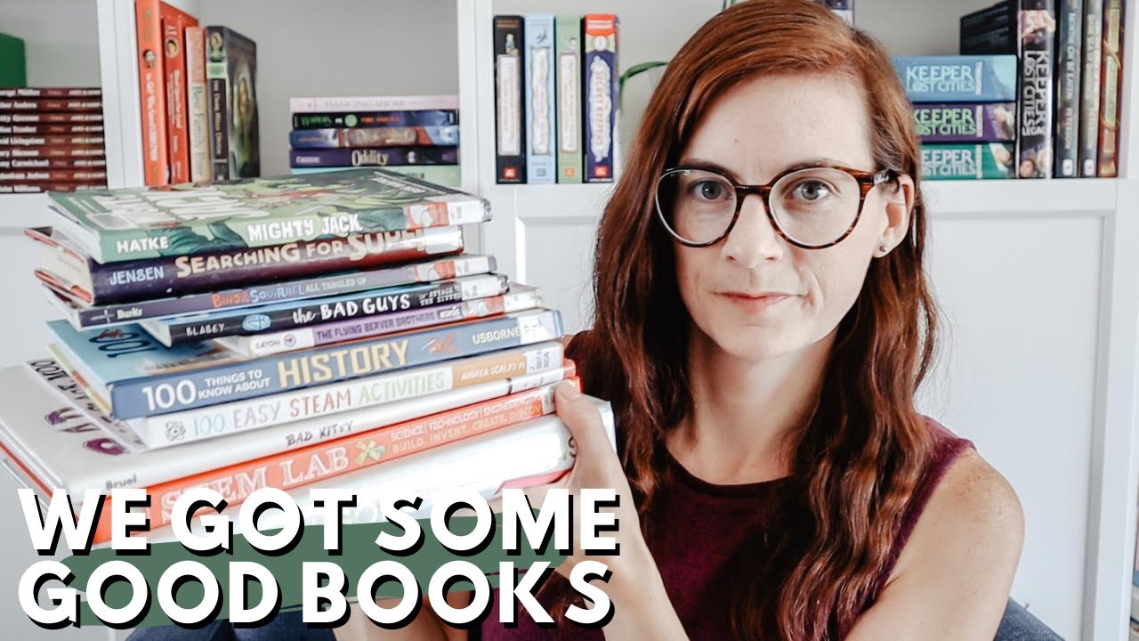 HOMESCHOOL LIBRARY HAUL: a peek inside some great fiction and non-fiction books, plus graphic novels