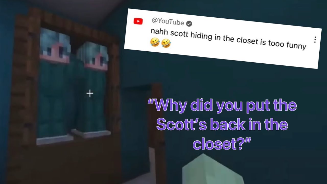 Scott and gay closet jokes || Minecraft Hide and Seek Compilation