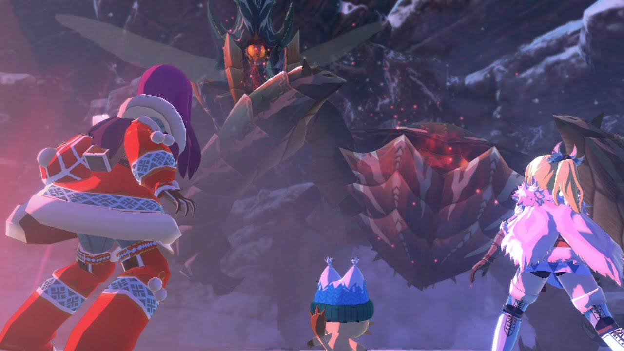 魔物獵人物語 2 破滅之翼 - 調查大坑 - 徹甲蟲 & 重甲蟲 BOSS戰 (Monster Hunter Stories 2 - Seltas & Seltas Queen Boss Fight)