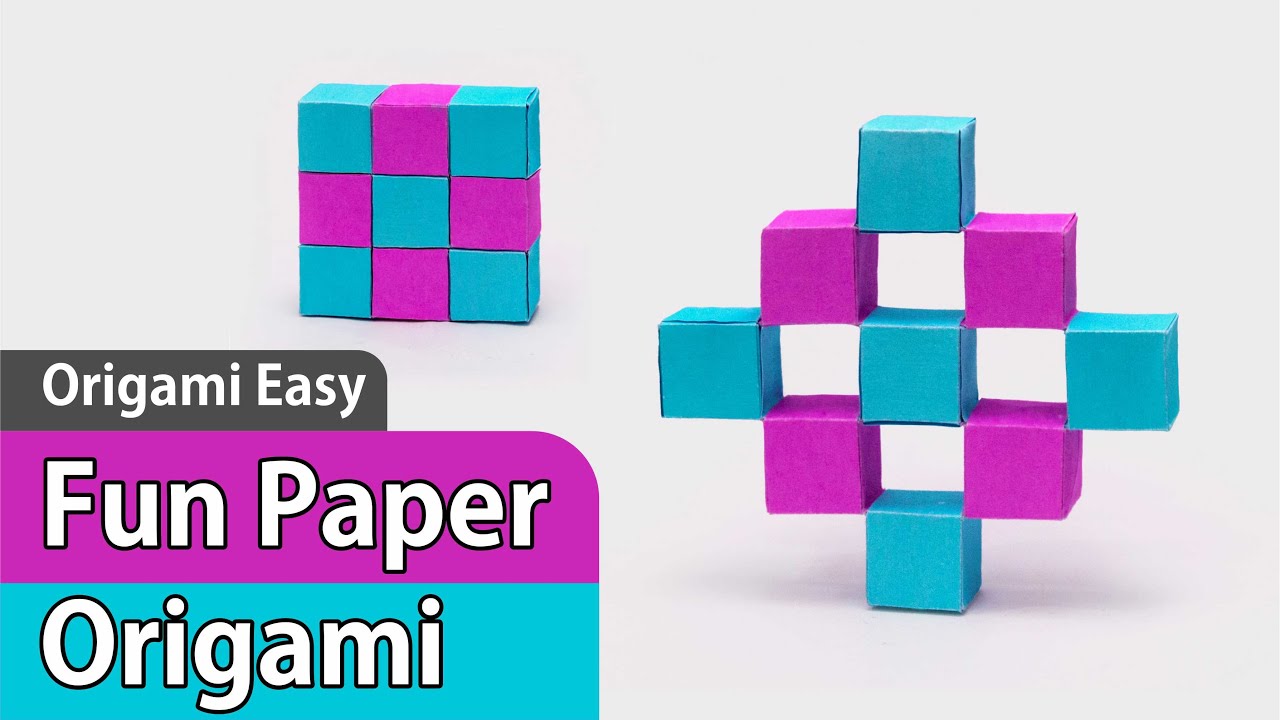How To Origami Paper Toys | Magic Moving Cubes
