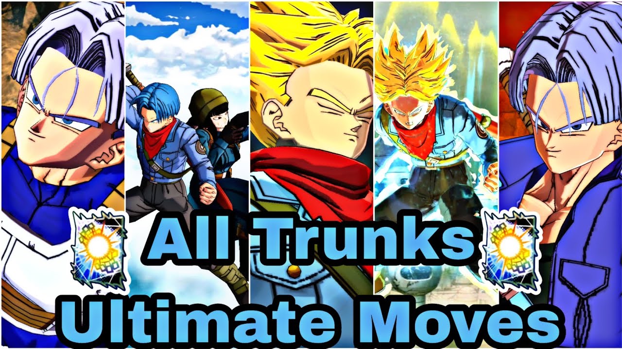 TRUNKS ALL ULTIMATE MOVES!!🔥 IN DRAGON BALL LEGENDS