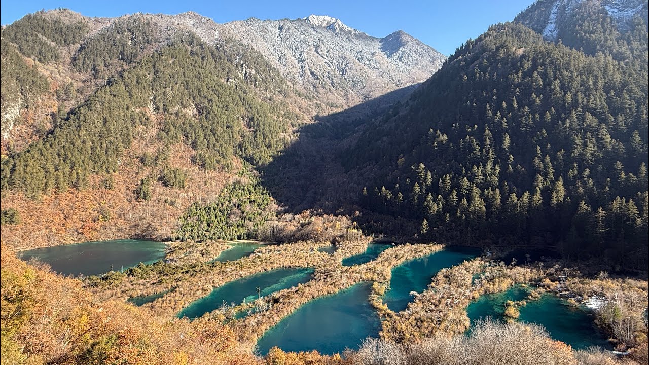 成都行day6:九寨溝風景區左線～長海、五彩池、犀牛海、老虎海、樹正群海、雙龍海瀑布、火花海、蘆葦海、盆景灘20251118