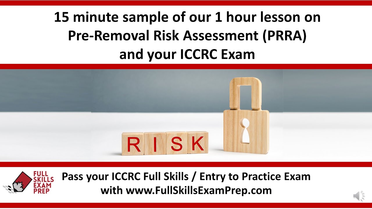 PRRAs and the ICCRC Exam: FREE SAMPLE