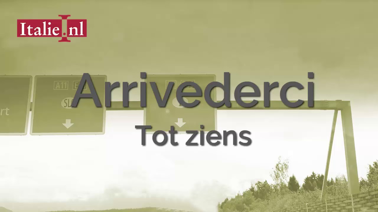 Italiaans leren - Italiaans onderweg - begroeten