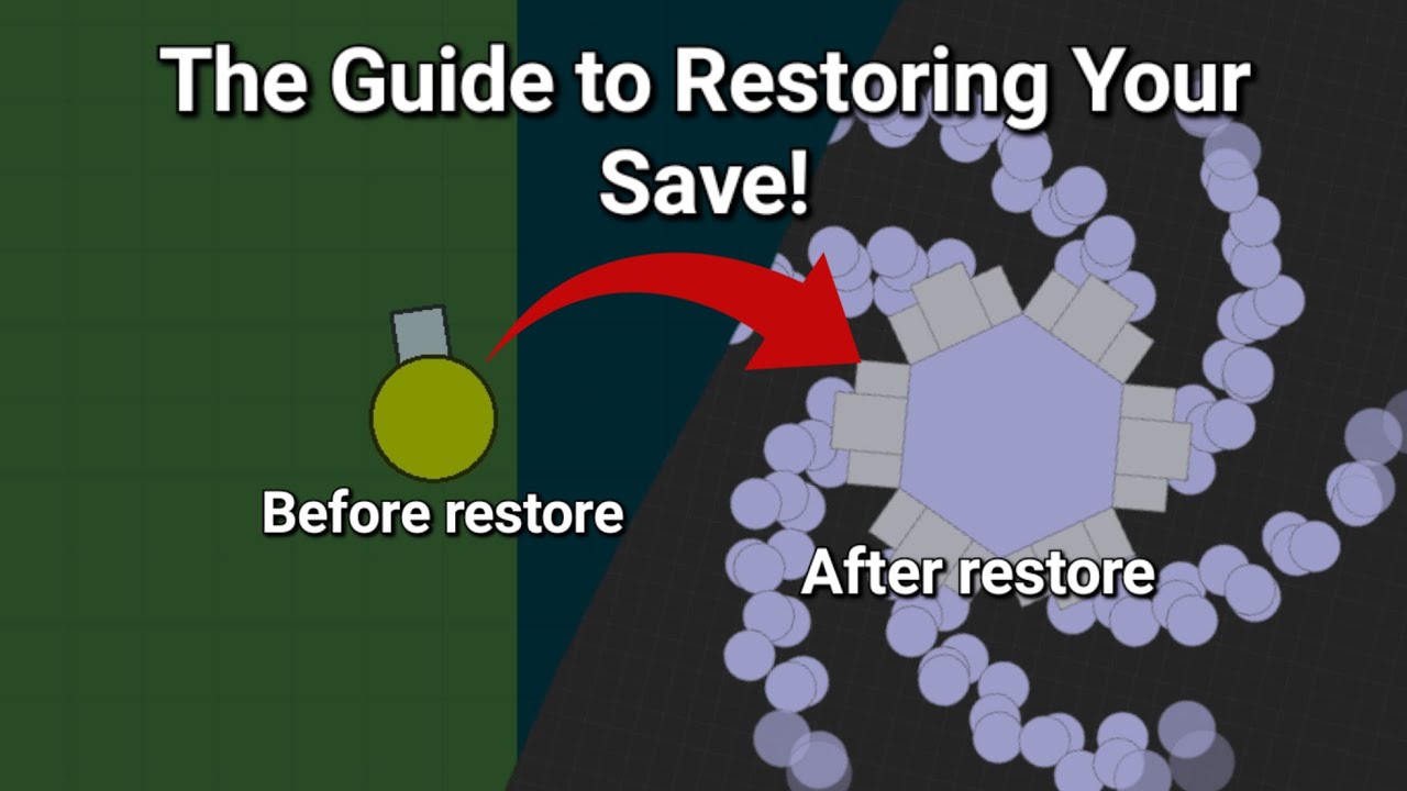 How does one restore a save in arras.io? | The basics of Restoring