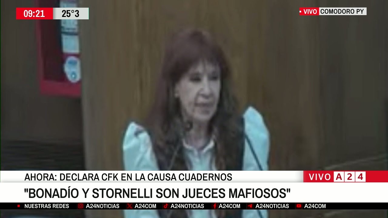 📢 CRISTINA KIRCHNER DECLARÓ EN CAUSA CUADERNOS DE LAS COIMAS: 