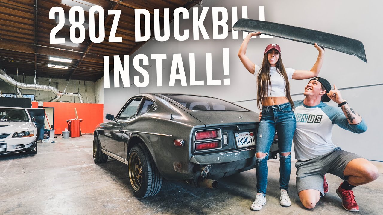 Datsun 280z DUCKBILL WING INSTALL!