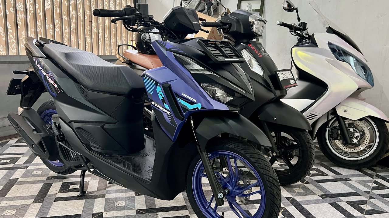 Review perdana honda all new vario street 125 ungu...agak miring dikit 😵‍💫