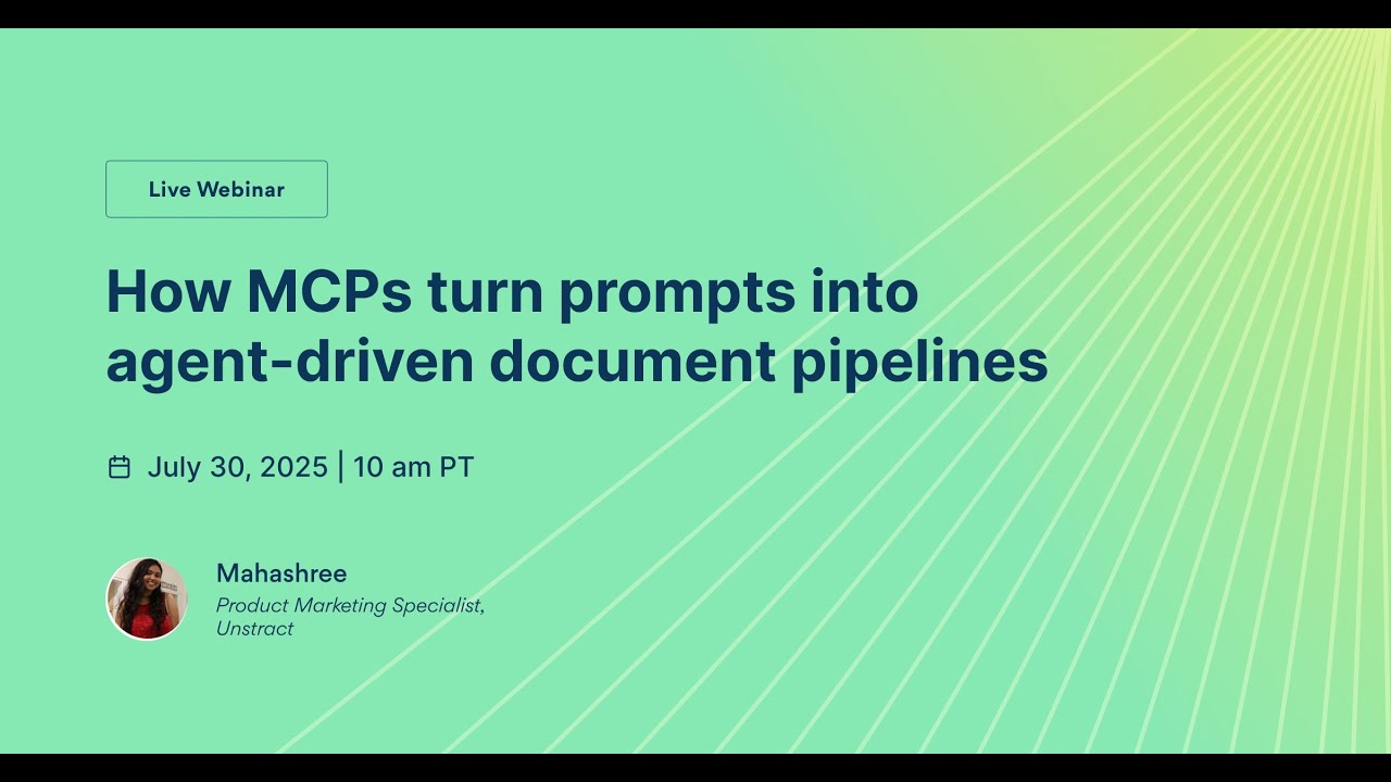 How MCPs turn prompts into agent-driven document pipelines