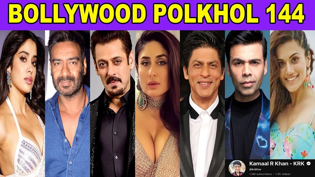 BOLLYWOOD POLKHOL 144 | KRK #krkreview #bollywoodkhabar #krk #srk #bollywoodnews #bollywoodgossips 