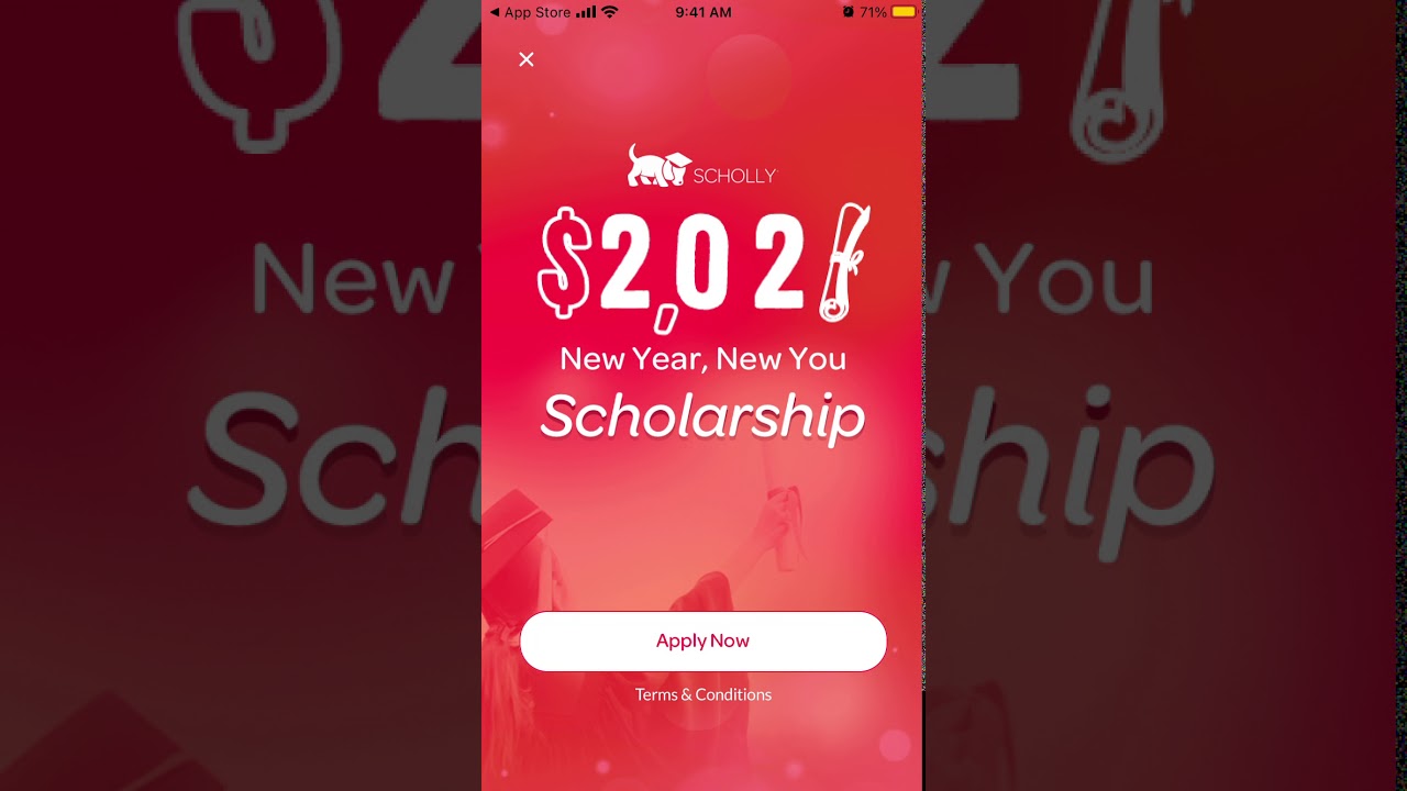 Scholly app   how to create an account?
