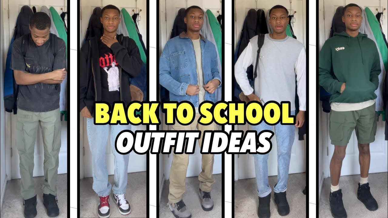 6 BACK TO SCHOOL OUTFITS for High School + College 2021 *CASUAL STREETWEAR*