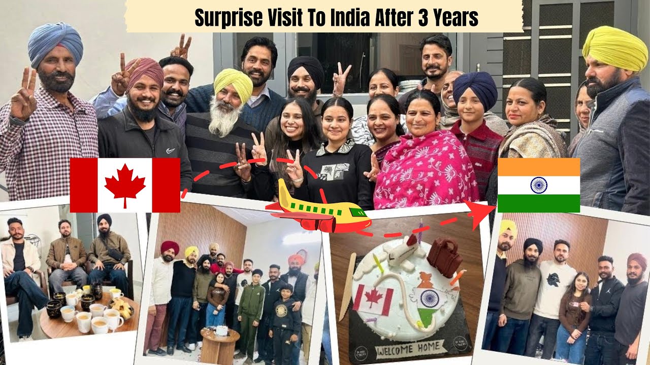 Surprise Visit To India On Brother’s wedding | Surprise visit to punjab | surprise visit to india |