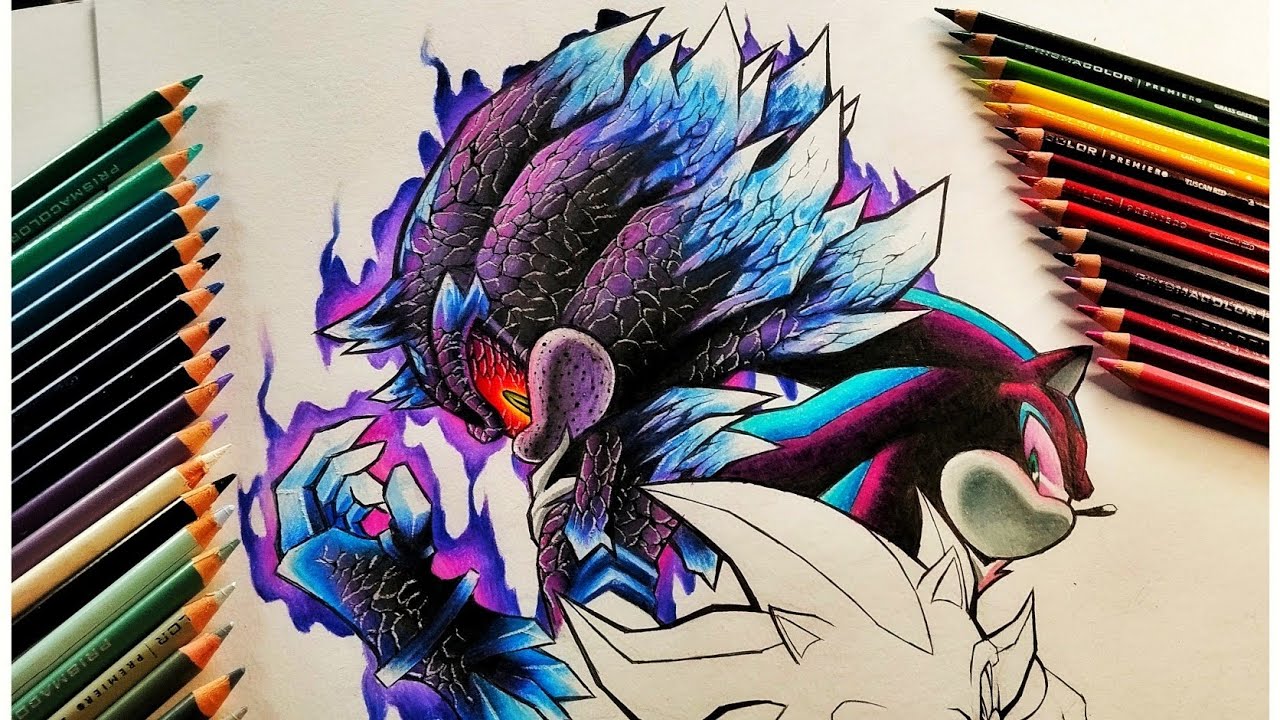 🌑MEPHILES THE DARK⚫ | Speed Drawing | Prismacolor Premier