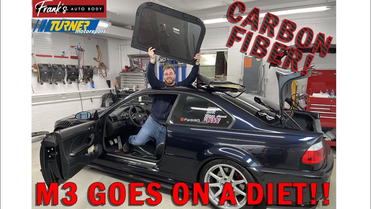 Installing My Turner Motorsport Carbon Fiber Sunroof Delete Panel! My E46 M3 Loses Some Weight!