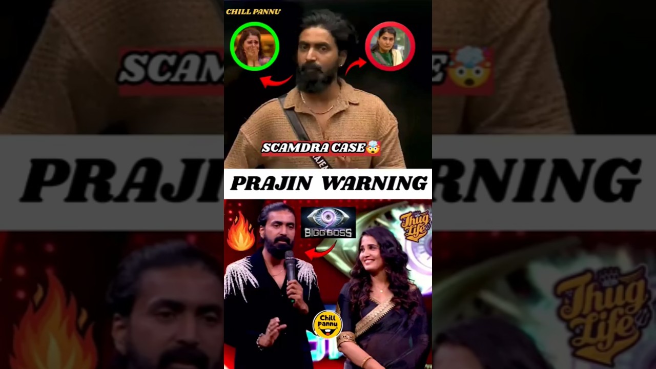 Biggboss 9 Prajin Sandra case 🤯 Prajin warns audience 💥 