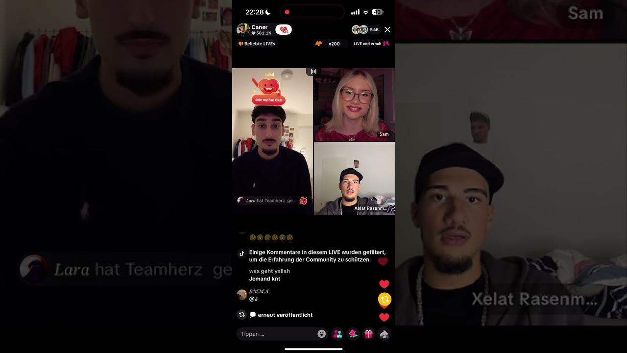 Live mit caner sam und xelat ohme zeynep (10.10.25)