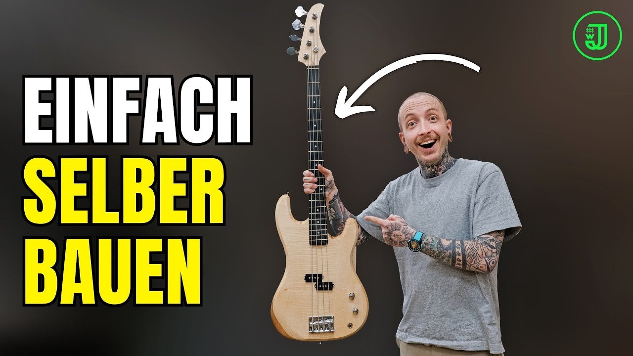 Der einfachste Weg einen E-BASS SELBER zu BAUEN (in nur einem Tag)! 😲🤩 | Jonas Winkler