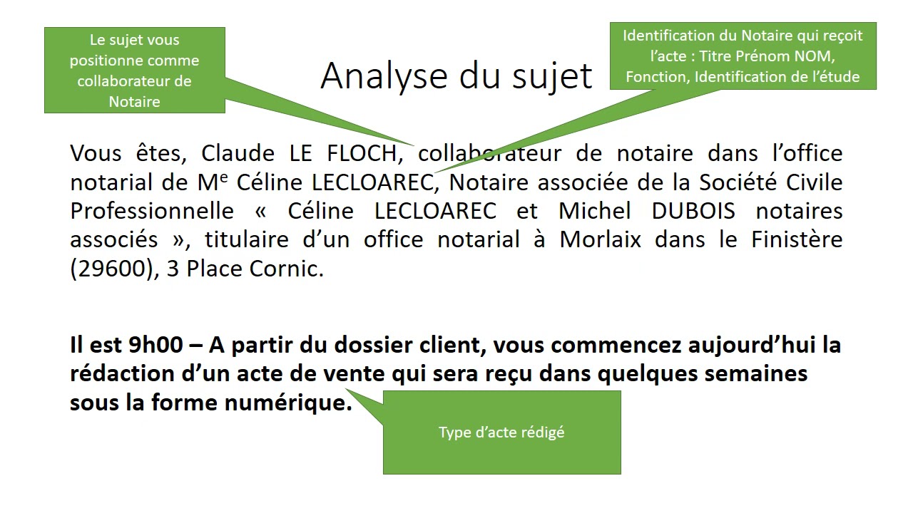 La rédaction du préambule d’un acte de vente