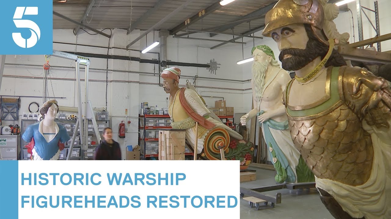 Historic naval figureheads restored in massive conservation project | 5 News