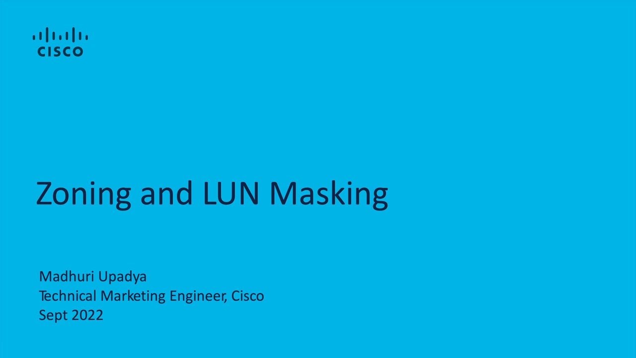 Zoning and LUN Masking in SAN Fabrics | Cisco MDS Configuration Tutorial