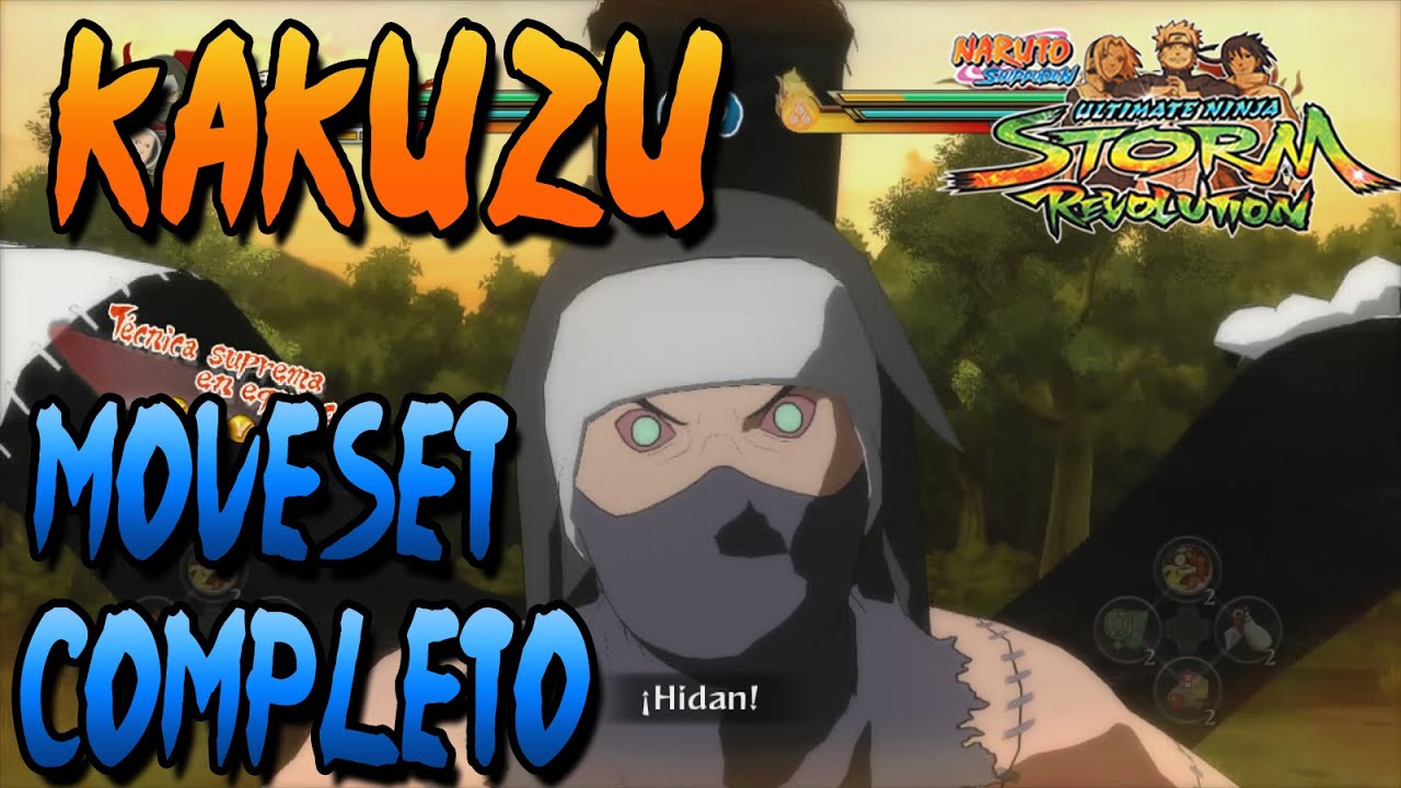 Naruto Storm Revolution: Kakuzu Moveset Completo