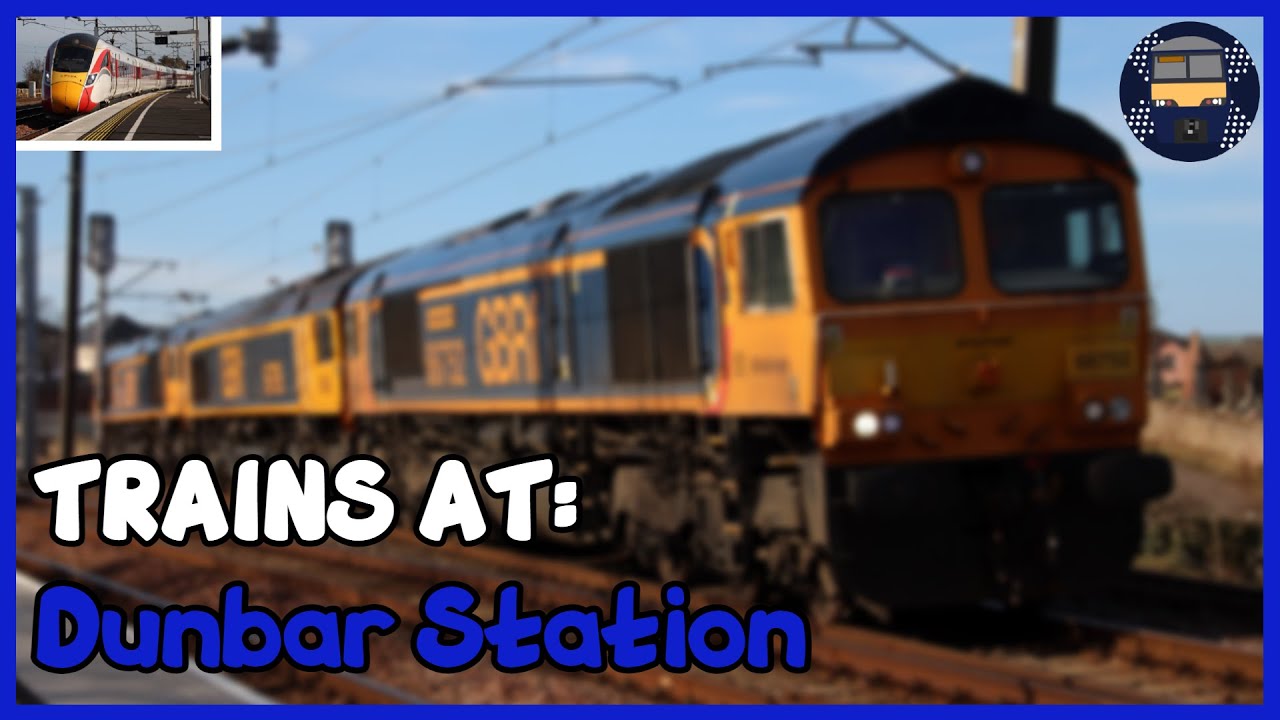 Trains at Dunbar Station (21/03/21)