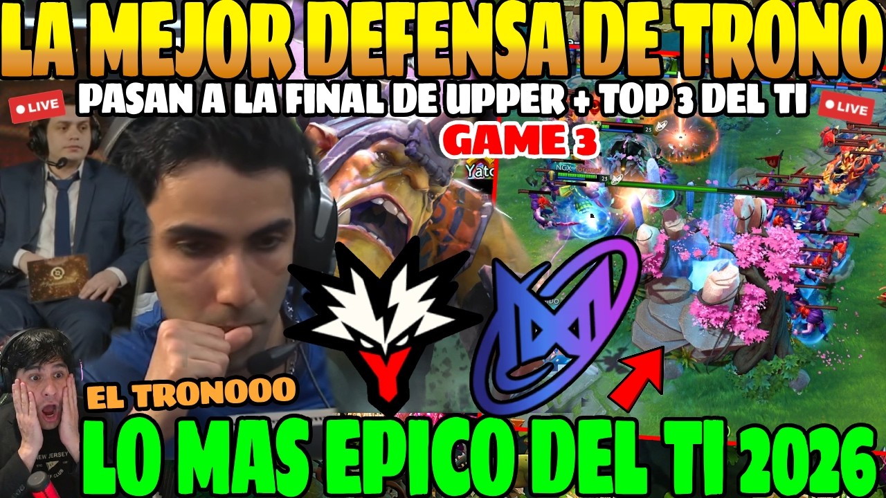 😲La DEFENSA M&Aacute;S &Eacute;PICA de TRONO y ASEGURAN el TOP 3 del TI! YANDEX vs NIGMA GALAXY GAME 3 Bo3😲