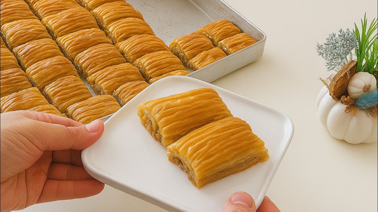 BU TATLININ YAPIMINA HERKES HAYRAN KALDI❗️YİYENLER TARİF İSTEDİ👌KAT KAT ÇITIR ÇITIR BAKLAVA TARİFİ