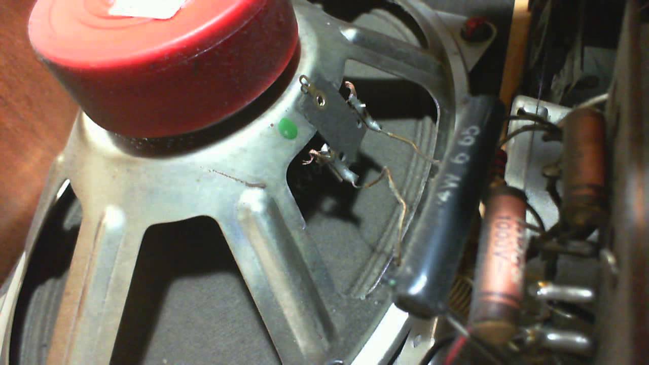 Grundig 2540 AM/FM/SW Tube Radio Repair Video #2 - Repair Speaker