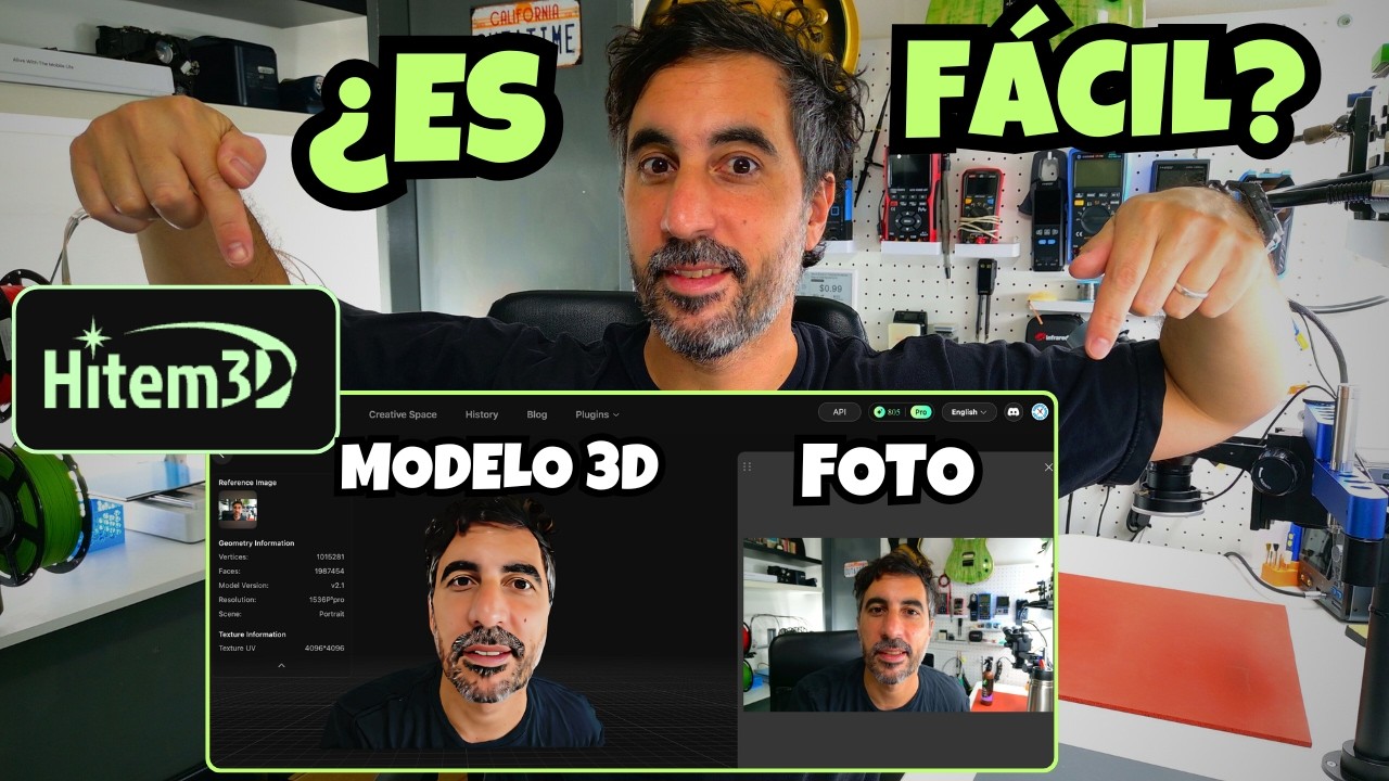 Hitem3D: De una FOTO a un MODELO 3D imprimible ¿Que tan facil es?