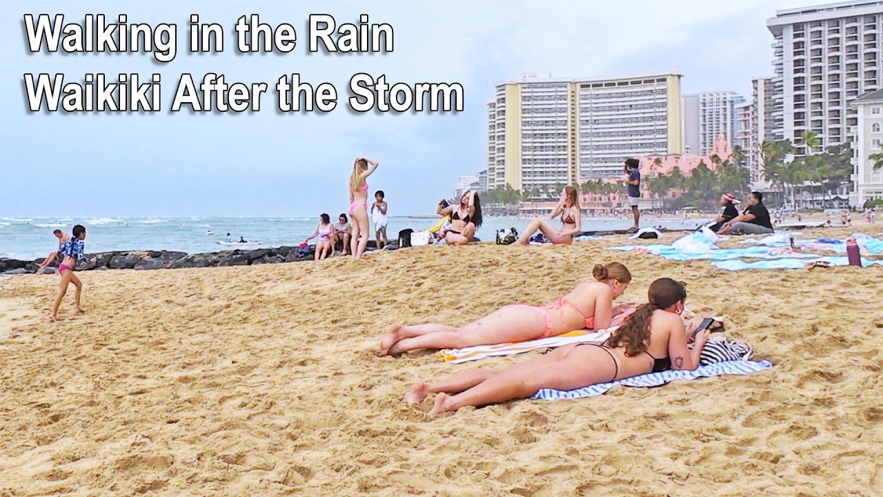 HAWAII TODAY! 💦 Walking in the Rain in Waikiki March 15 2026