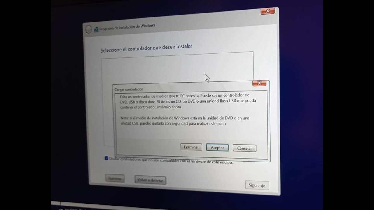 Falta un Controlador de Medios que tu PC necesita. (SOLUCION) Windows 11