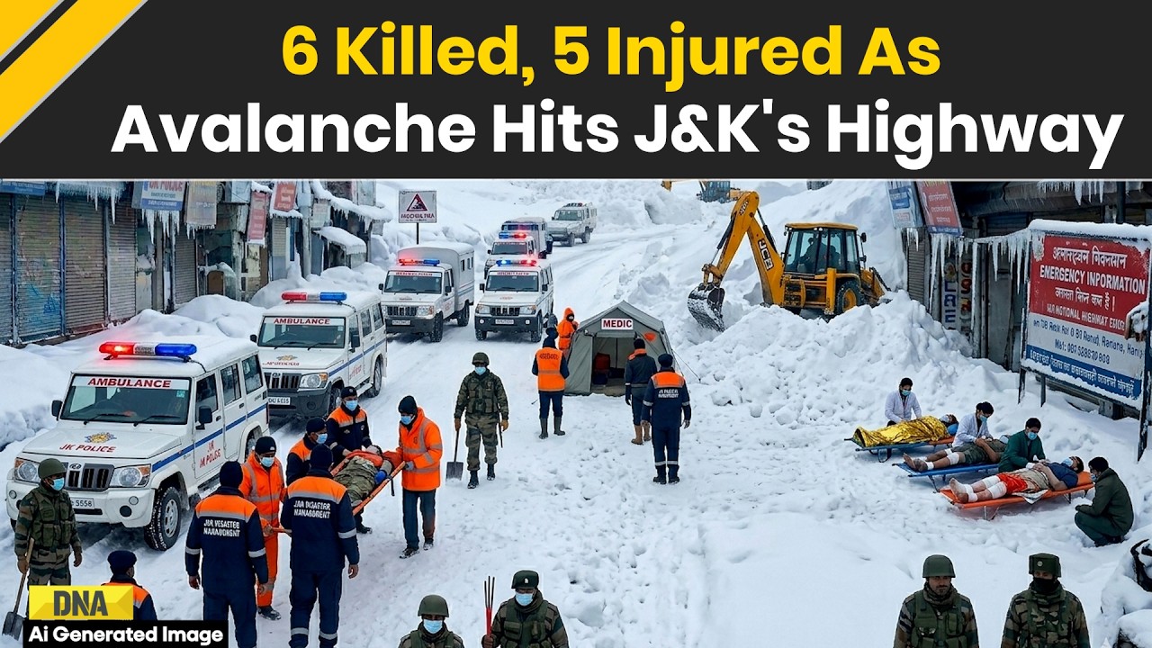 Jammu Kashmir News: Massive Avalanche In Sonmarg, 6 Dead, 5 Injured, While Many Vehicles Trapped