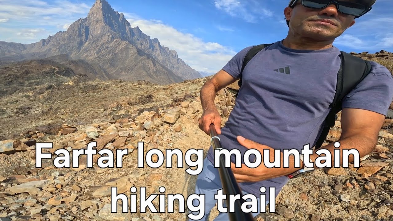 I explore a new hiking trail in farfar fujairah #hikingvlog #hikingtrails #mountains #hikinguae 