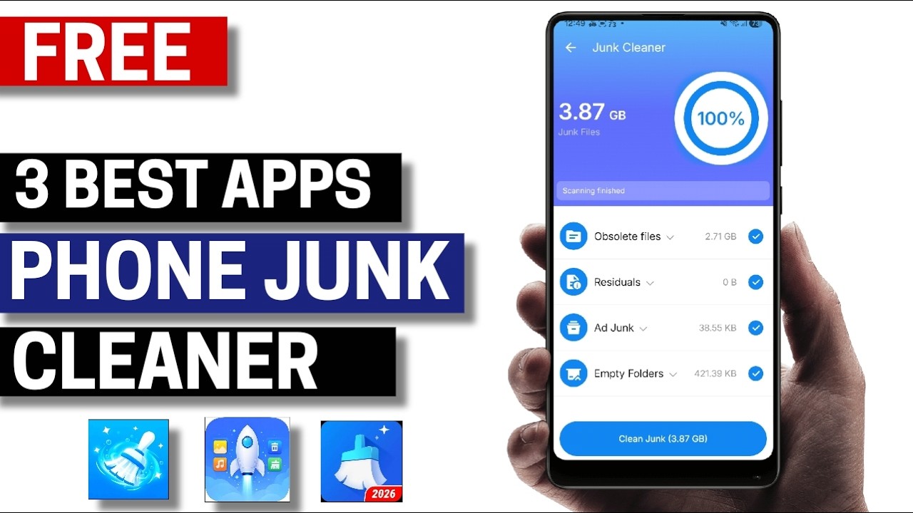 3 Best Free Phone Cleaner Apps for Android 2026