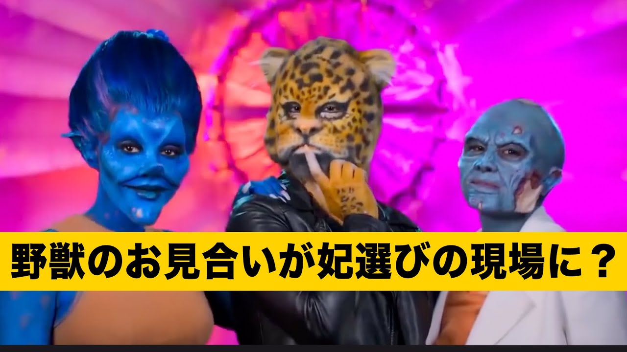 野獣お見合いの男性ゲストが一心に妃選び。臀部が大きいのが好み