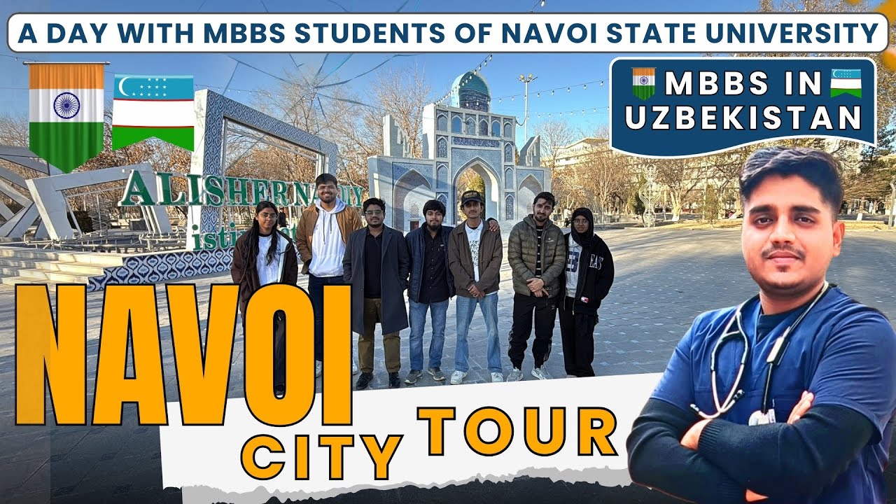 🇮🇳🩺✈️ A Day with MBBS Students at Navoi State University | Navoi City Tour Vlog for Indian Students