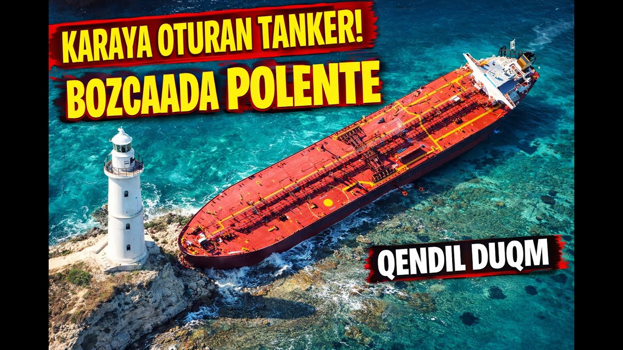 Bozcaada Polente Feneri’nde Dev Tanker Karaya Oturdu: QENDIL DUQM | Son Dakika