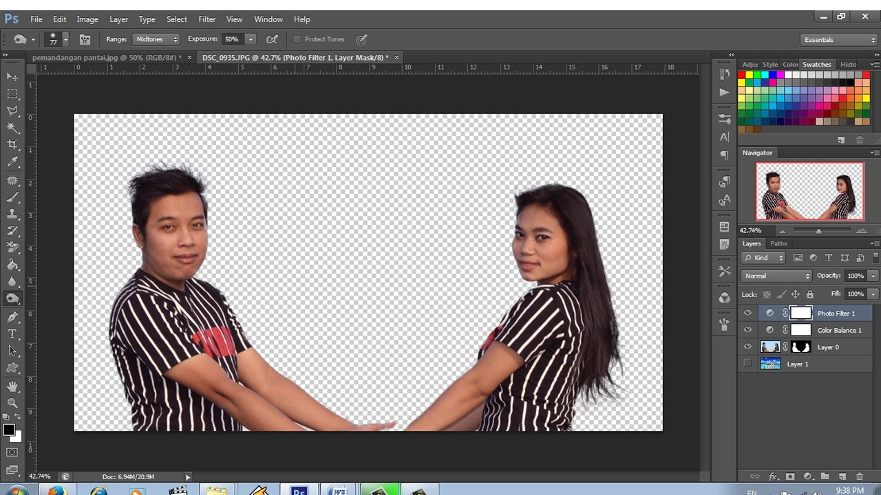 cara mudah seleksi rambut dengan photoshop cs 6