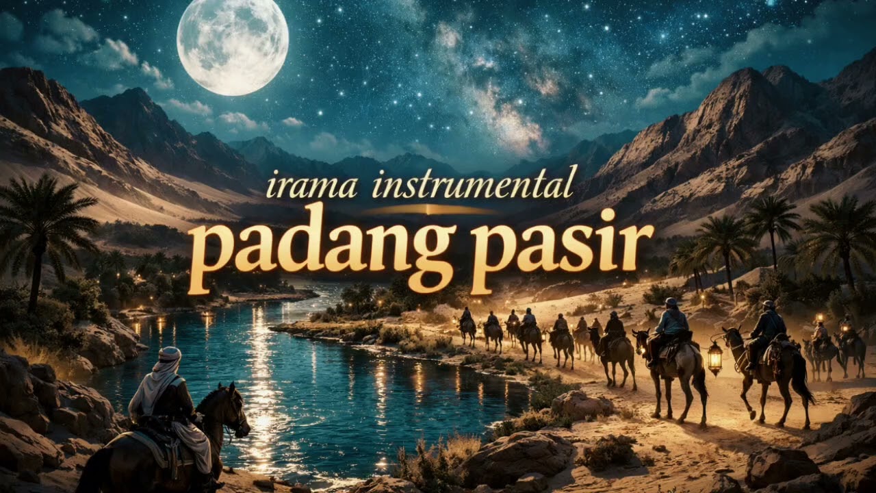 Suasana Malam Padang Pasir 🌙 | Musik Instrumental Untuk Rehat & Fokus