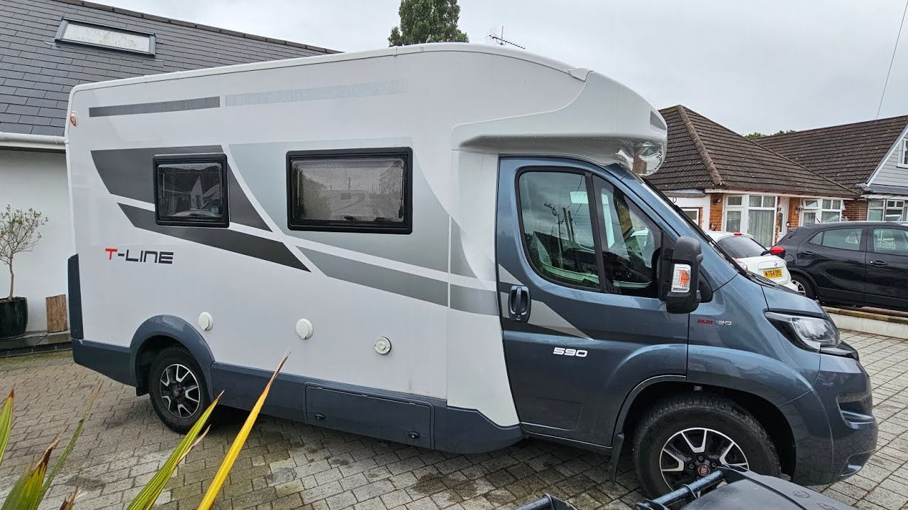 For Sale 2020 RollerTeam T-Line 590 motorhome 12k 4 berth/belts garage towbar 5.9m 3500kgs