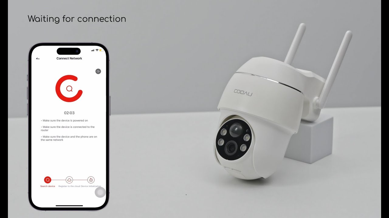 COOAU Q02 & Q01 PTZ Battery Wireless Camera (Unboxing & Connection & Installation)