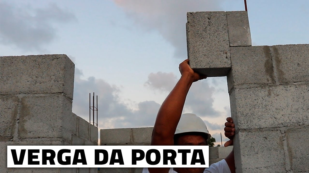 VERGA DA PORTA COM BLOCO CANALETA MUITO FÁCIL!! | Parte 74