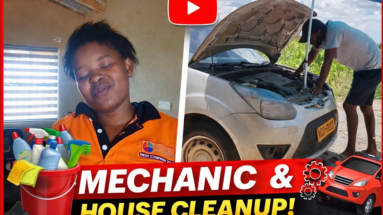 Let's clean our house and fix our ororo car🇿🇼🇿🇼