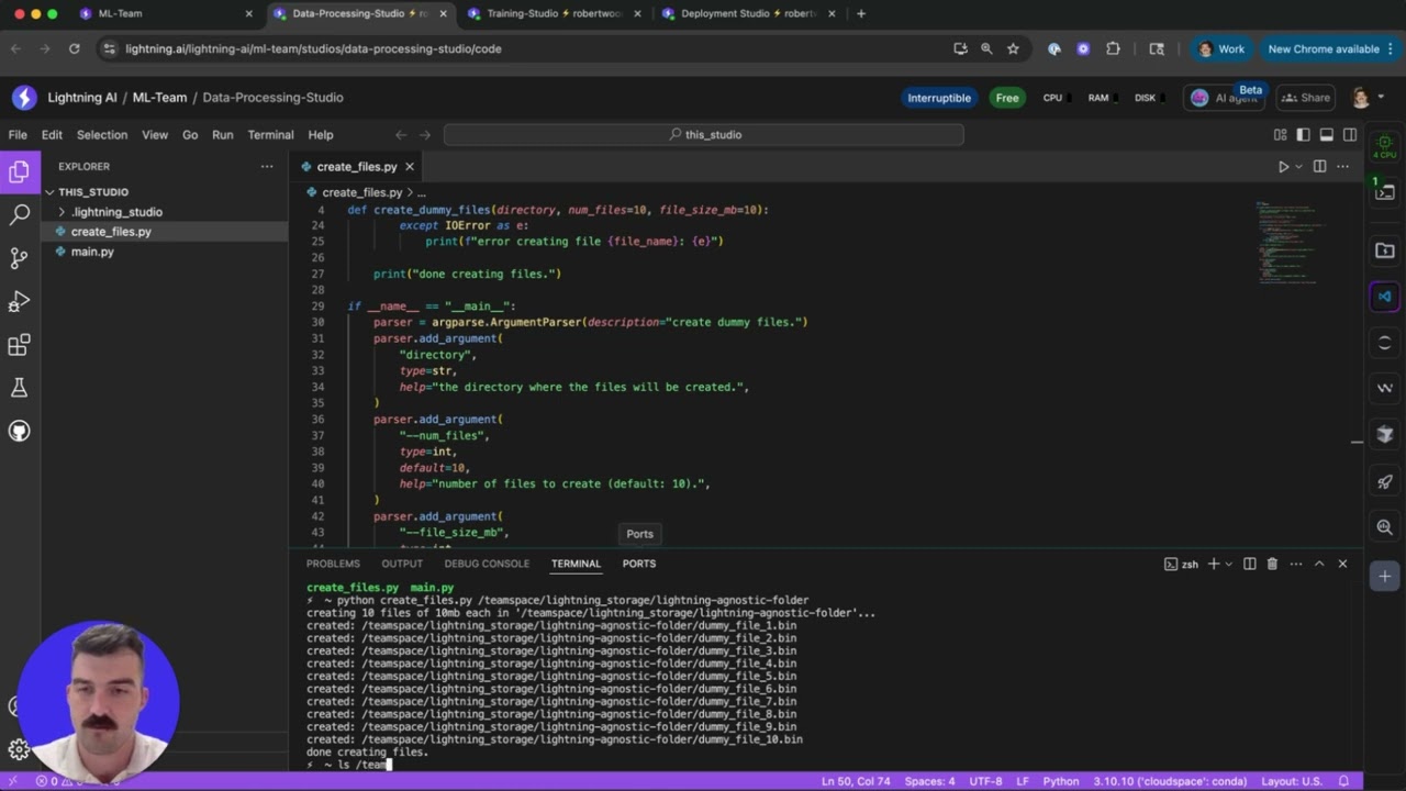 Run your AI workloads on any cloud, without moving your data. ⚡